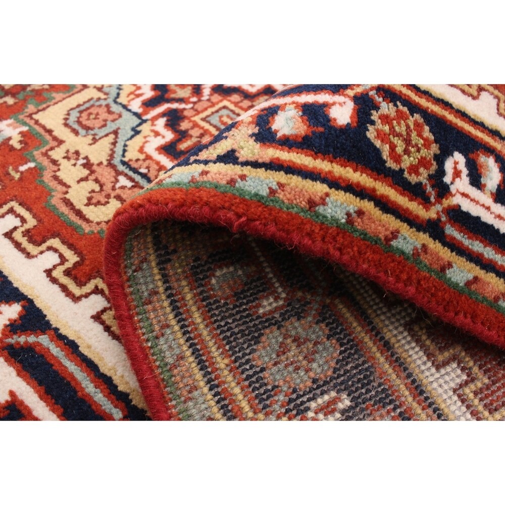 ECARPETGALLERY Hand-knotted Serapi Heritage Dark Copper Wool Rug - 2'7 x 10'1