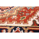ECARPETGALLERY Hand-knotted Serapi Heritage Dark Copper Wool Rug - 2'7 x 10'1