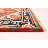 ECARPETGALLERY Hand-knotted Serapi Heritage Dark Copper Wool Rug - 2'7 x 10'1
