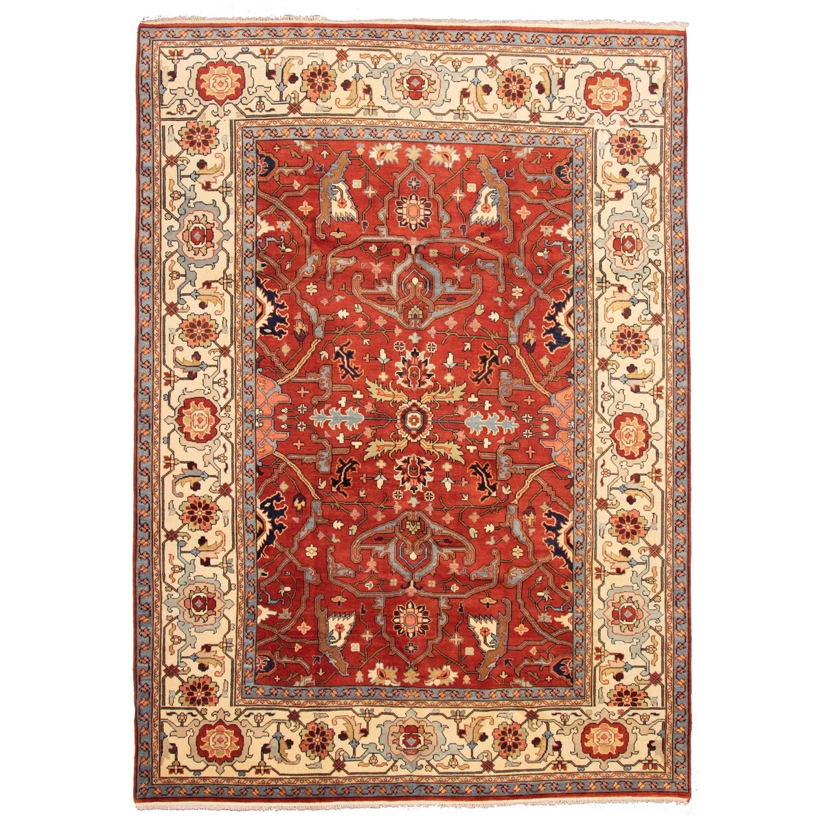 ECARPETGALLERY Hand-knotted Serapi Heritage Dark Copper Wool Rug - 10'0 x 13'8