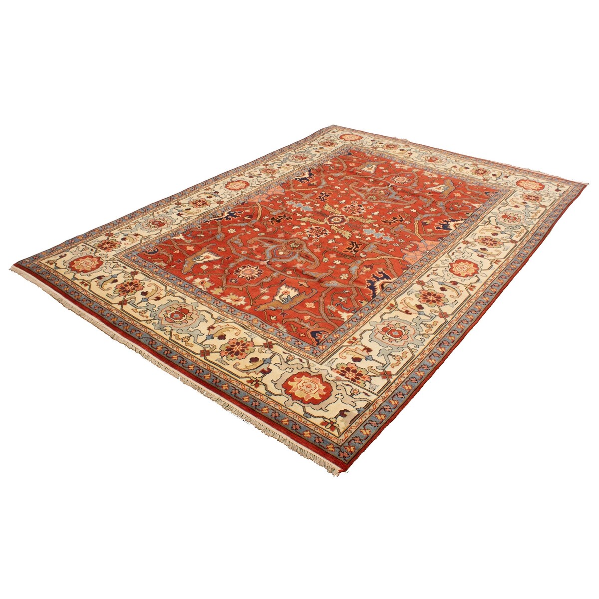ECARPETGALLERY Hand-knotted Serapi Heritage Dark Copper Wool Rug - 10'0 x 13'8