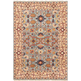 ECARPETGALLERY Hand-knotted Serapi Heritage Light Blue Wool Rug - 6'2 x 8'11