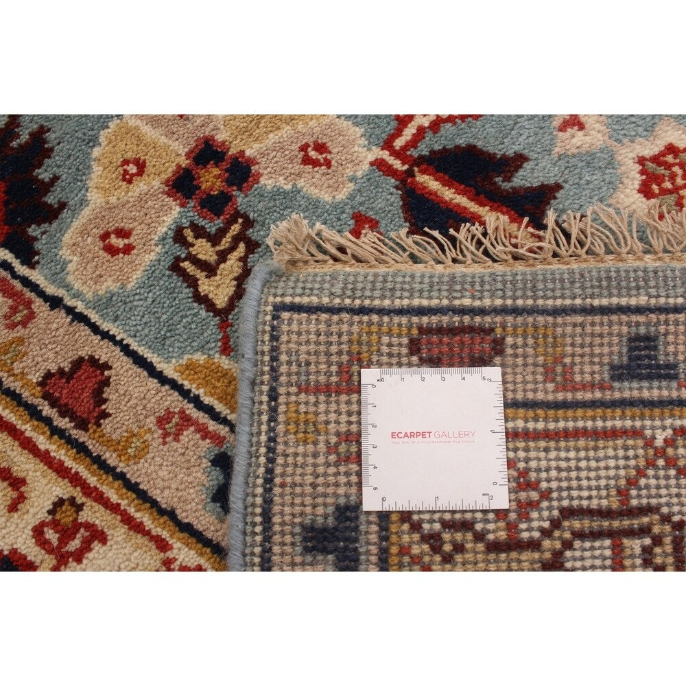 ECARPETGALLERY Hand-knotted Serapi Heritage Light Blue Wool Rug - 6'2 x 8'11