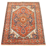 ECARPETGALLERY Hand-knotted Serapi Heritage Red Wool Rug - 4'1 x 6'0
