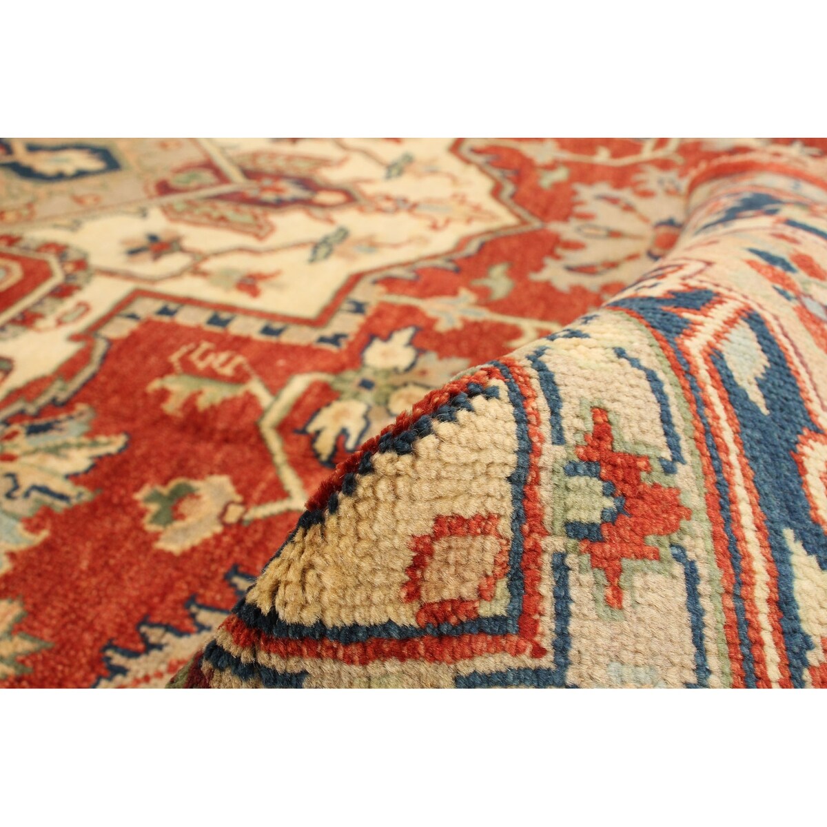 ECARPETGALLERY Hand-knotted Serapi Heritage Red Wool Rug - 8'11 x 12'0