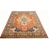 ECARPETGALLERY Hand-knotted Serapi Heritage Red Wool Rug - 8'11 x 12'0