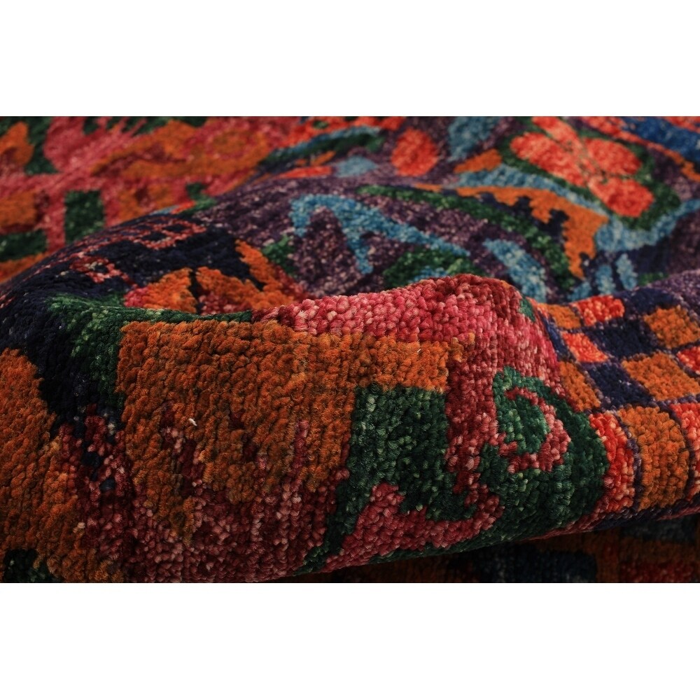 ECARPETGALLERY Hand-knotted Shalimar Burnt Orange Wool Rug - 3'10 x 3'11