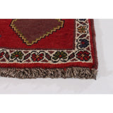 ECARPETGALLERY Hand-knotted Shiraz Qashqai Red Wool Rug - 2'3 x 3'1