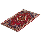ECARPETGALLERY Hand-knotted Shiraz Qashqai Red Wool Rug - 2'3 x 3'1