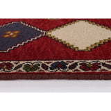 ECARPETGALLERY Hand-knotted Shiraz Qashqai Red Wool Rug - 2'3 x 3'1