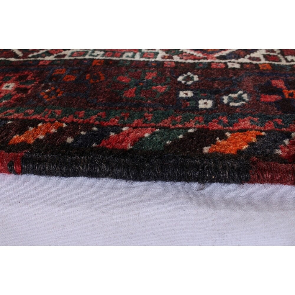 ECARPETGALLERY Hand-knotted Shiraz Red Wool Rug - 5'8 x 7'10