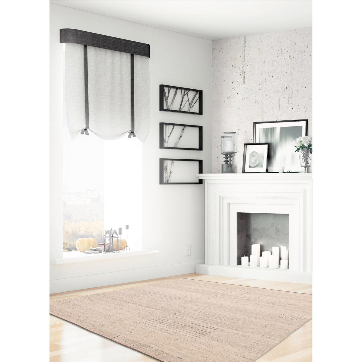 ECARPETGALLERY Hand-knotted Tangier Grey Wool Rug - 7'10 x 9'10