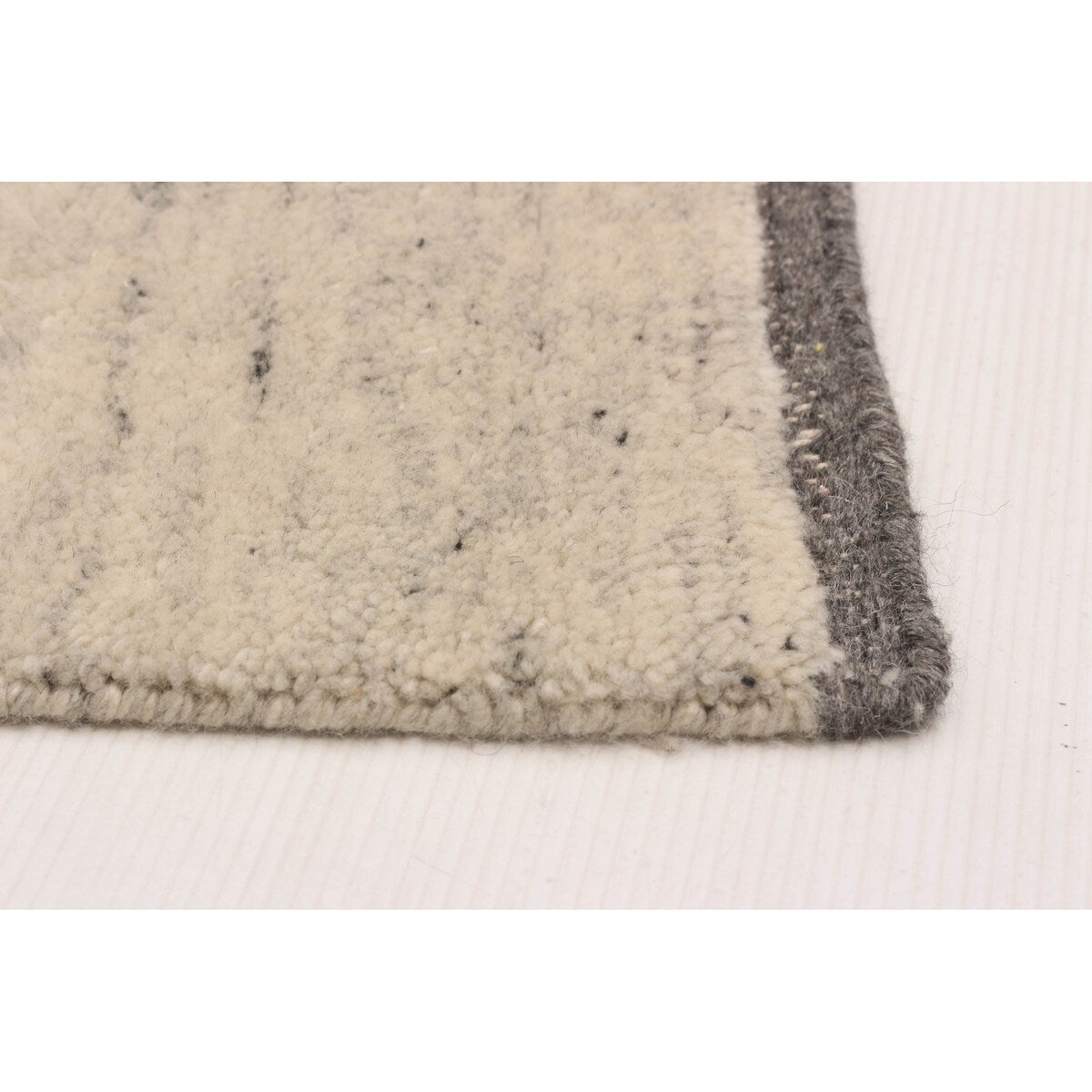 ECARPETGALLERY Hand-knotted Tangier Grey Wool Rug - 7'10 x 9'10