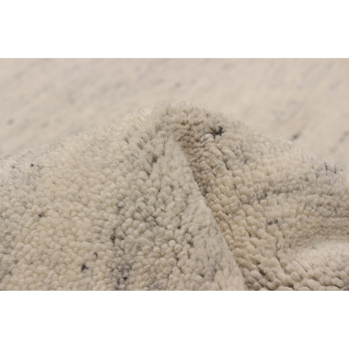 ECARPETGALLERY Hand-knotted Tangier Grey Wool Rug - 7'10 x 9'10