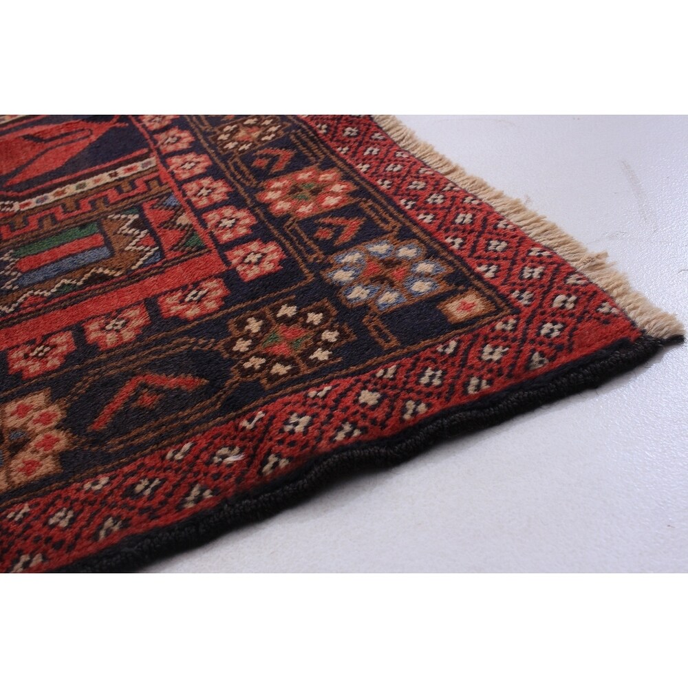 ECARPETGALLERY Hand-knotted Teimani Dark Copper Wool Rug - 3'2 x 6'7