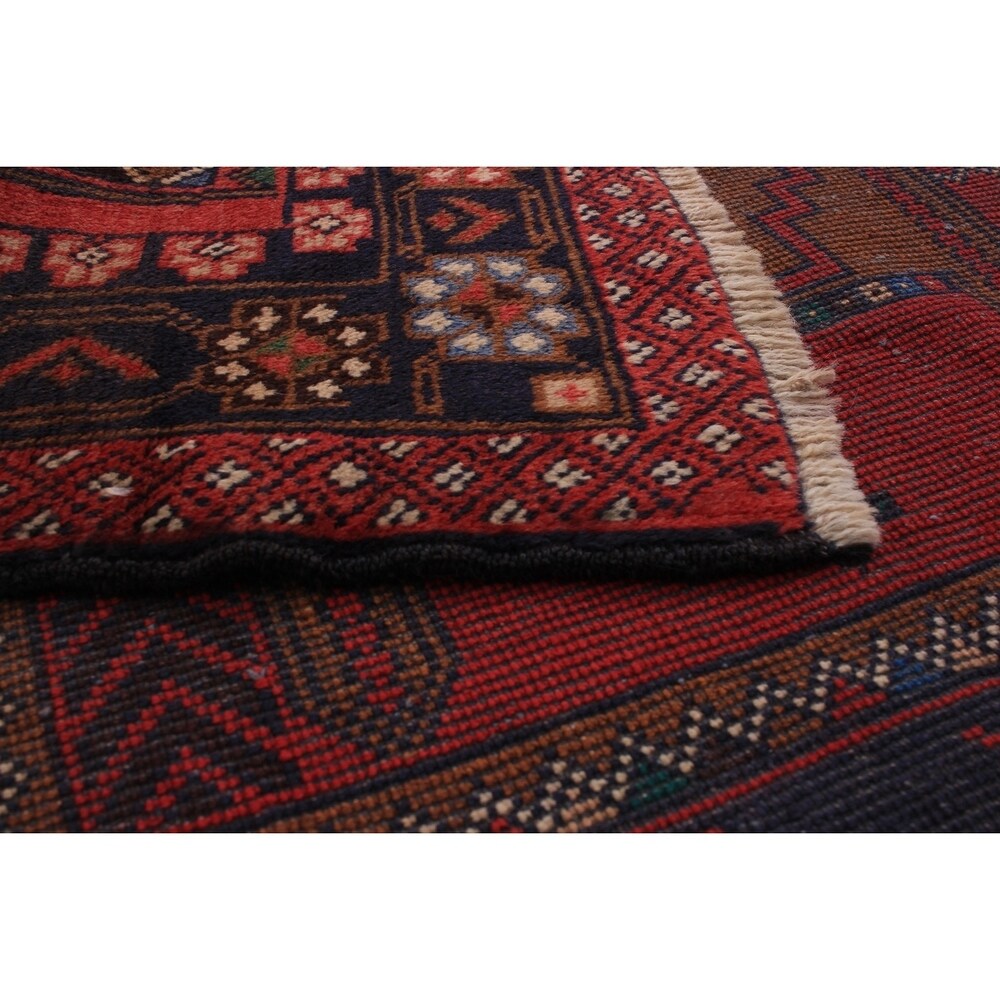 ECARPETGALLERY Hand-knotted Teimani Dark Copper Wool Rug - 3'2 x 6'7