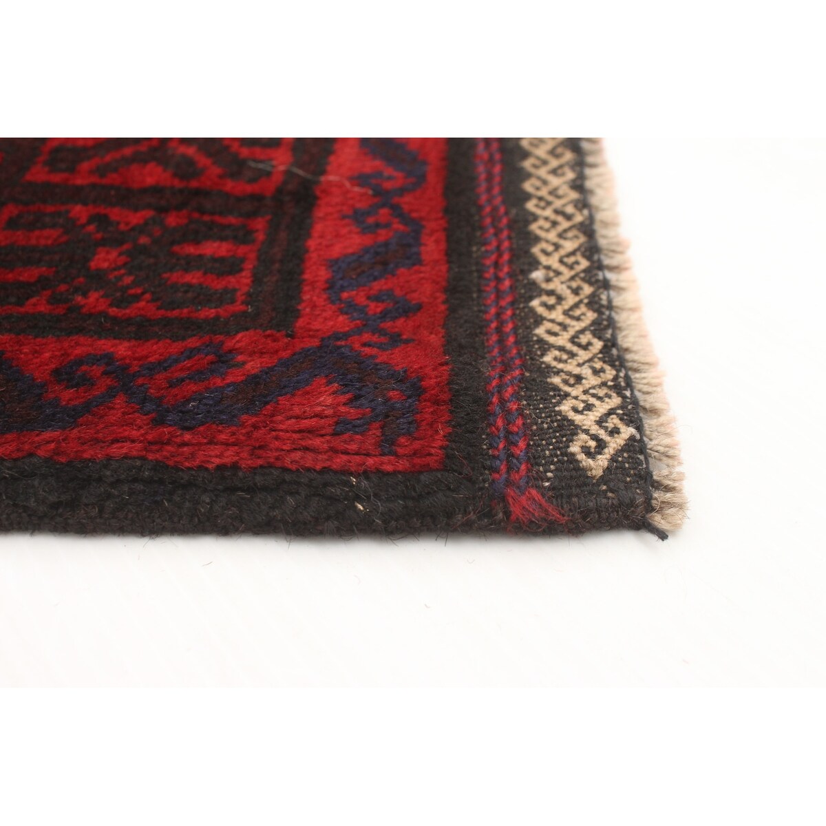 ECARPETGALLERY Hand-knotted Teimani Red Wool Rug - 7'4 x 11'2