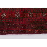 ECARPETGALLERY Hand-knotted Turkoman Red Wool Rug - 4'7 x 6'9