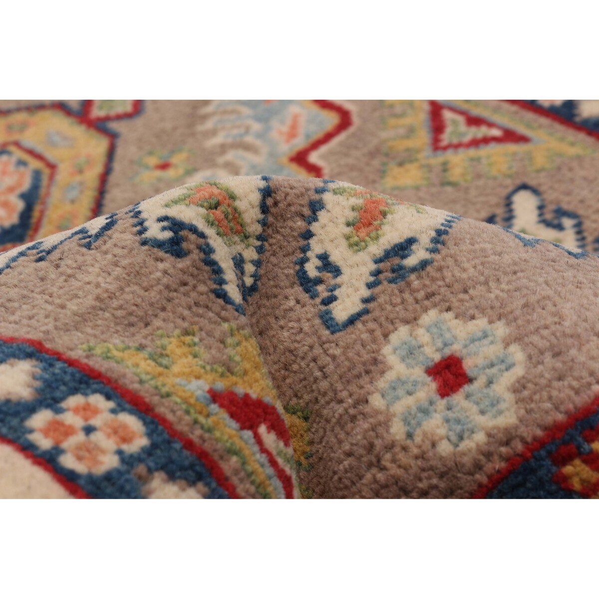 ECARPETGALLERY Hand-knotted Uzbek Ghazni Brown Wool Rug - 2'8 x 6'7