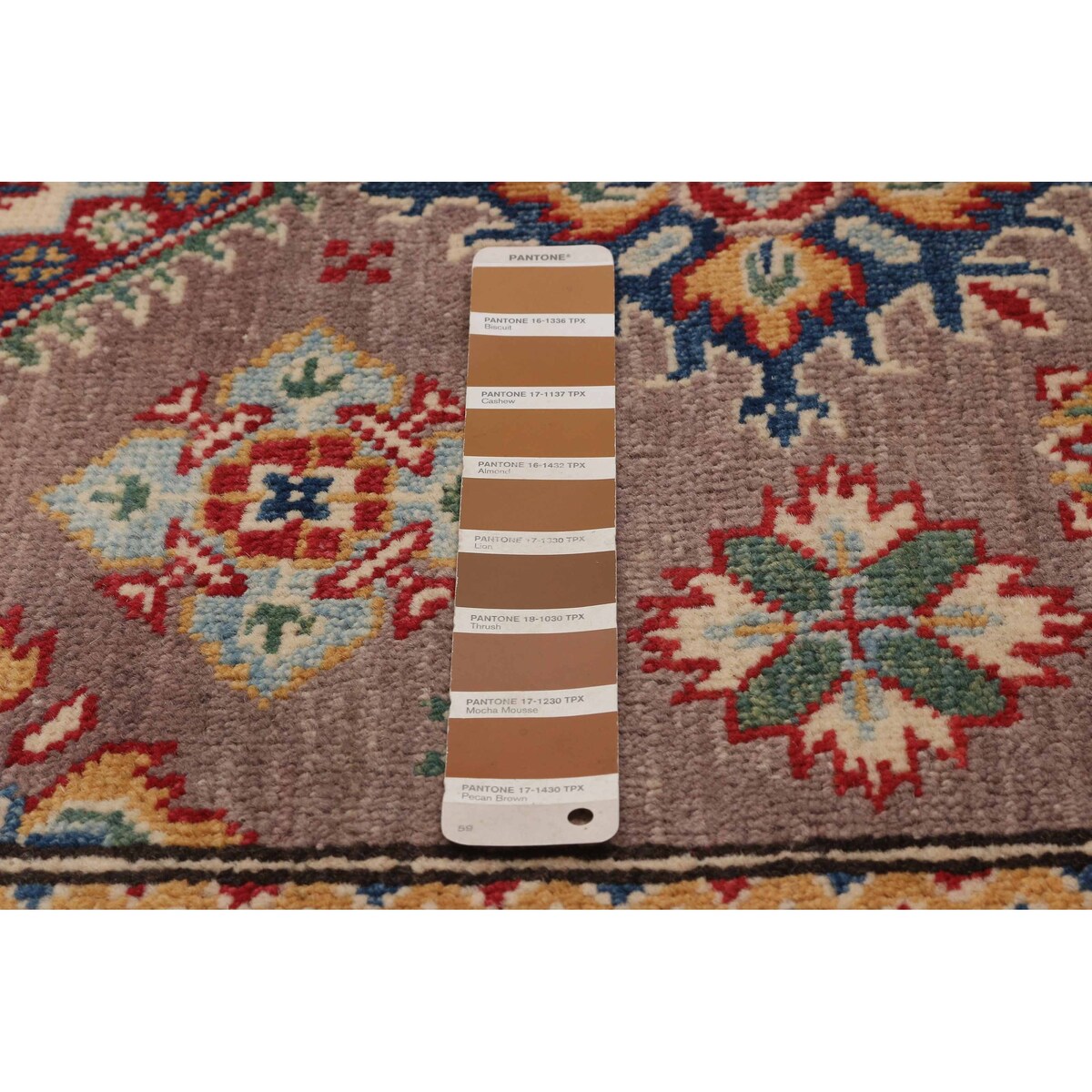 ECARPETGALLERY Hand-knotted Uzbek Ghazni Brown Wool Rug - 3'3 x 4'8