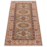 ECARPETGALLERY Hand-knotted Uzbek Ghazni Brown Wool Rug - 2'8 x 6'7