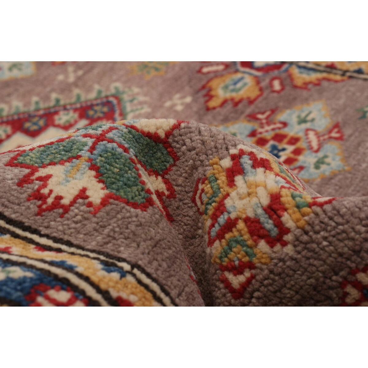 ECARPETGALLERY Hand-knotted Uzbek Ghazni Brown Wool Rug - 3'3 x 4'8