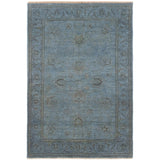 ECARPETGALLERY Hand-knotted Vibrance Blue Wool Rug - 4'1 x 5'10