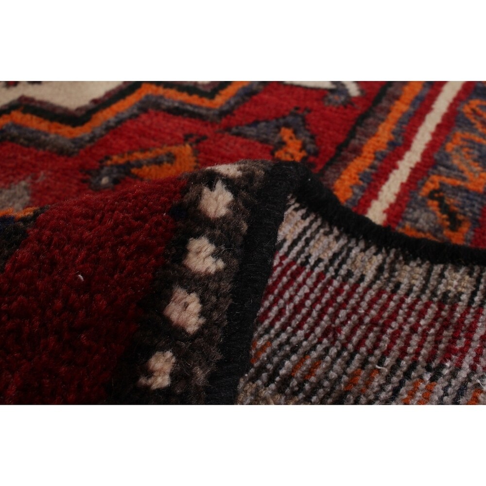 ECARPETGALLERY Hand-knotted Zanjan Red Wool Rug - 5'0 x 7'8