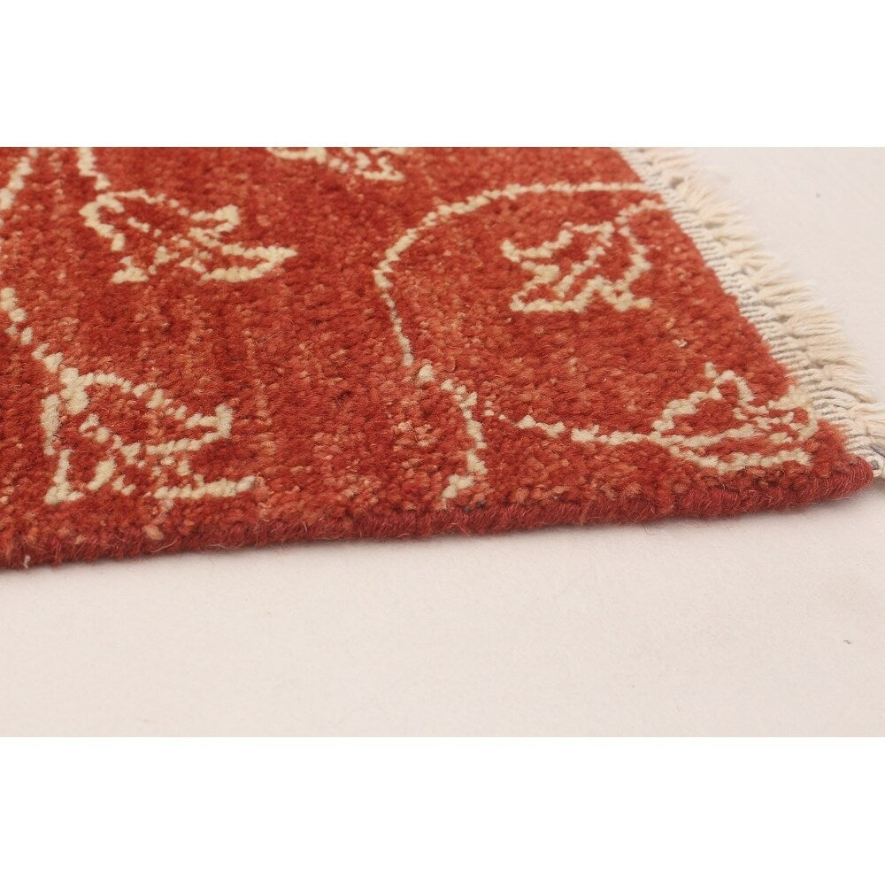 ECARPETGALLERY Hand-knotted Ziegler Chobi Dark Copper Wool Rug - 7'8 x 10'4