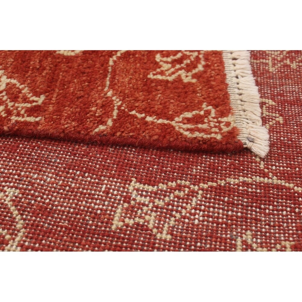 ECARPETGALLERY Hand-knotted Ziegler Chobi Dark Copper Wool Rug - 7'8 x 10'4