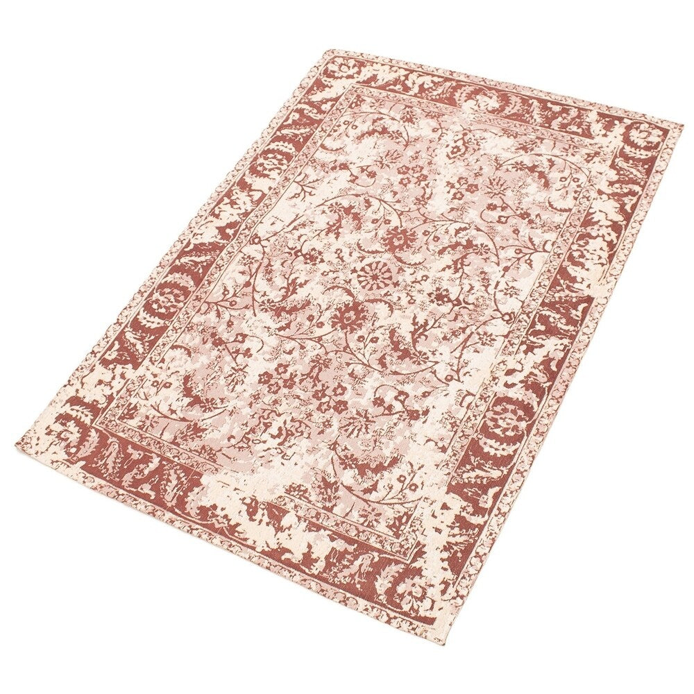 ECARPETGALLERY Handmade Collage Brown, Ivory Chenille Rug - Brown, Ivory