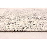 ECARPETGALLERY Handmade Collage Ivory Cotton Rug - 5'1 x 7'11