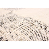 ECARPETGALLERY Handmade Collage Ivory Cotton Rug - 5'1 x 7'11