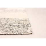 ECARPETGALLERY Handmade Collage Ivory Cotton Rug - 5'1 x 7'11
