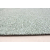 ECARPETGALLERY Handmade Collage Light Green Chenille Rug - 4'8 x 6'10