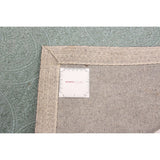 ECARPETGALLERY Handmade Collage Light Green Chenille Rug - 4'8 x 6'10