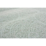 ECARPETGALLERY Handmade Collage Light Green Chenille Rug - 4'8 x 6'10