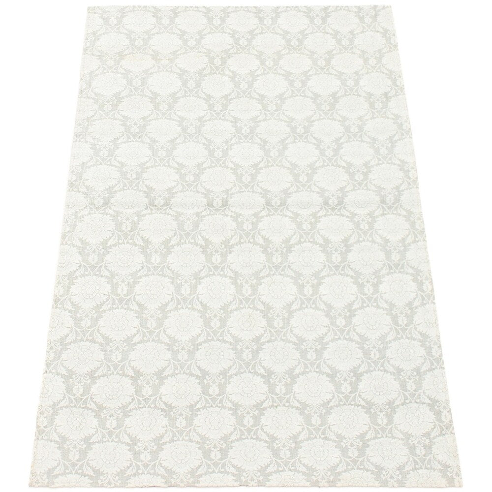 ECARPETGALLERY Handmade Collage Light Grey Chenille Rug - Light Grey