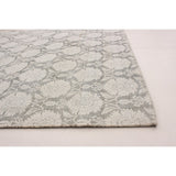 ECARPETGALLERY Handmade Collage Light Grey Chenille Rug - Light Grey