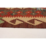 ECARPETGALLERY Kashkoli FW Red Kilim - 6'8 x 9'10