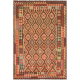 ECARPETGALLERY Kashkoli FW Red Kilim - 6'8 x 9'10