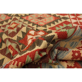 ECARPETGALLERY Kashkoli FW Red Kilim - 6'8 x 9'10