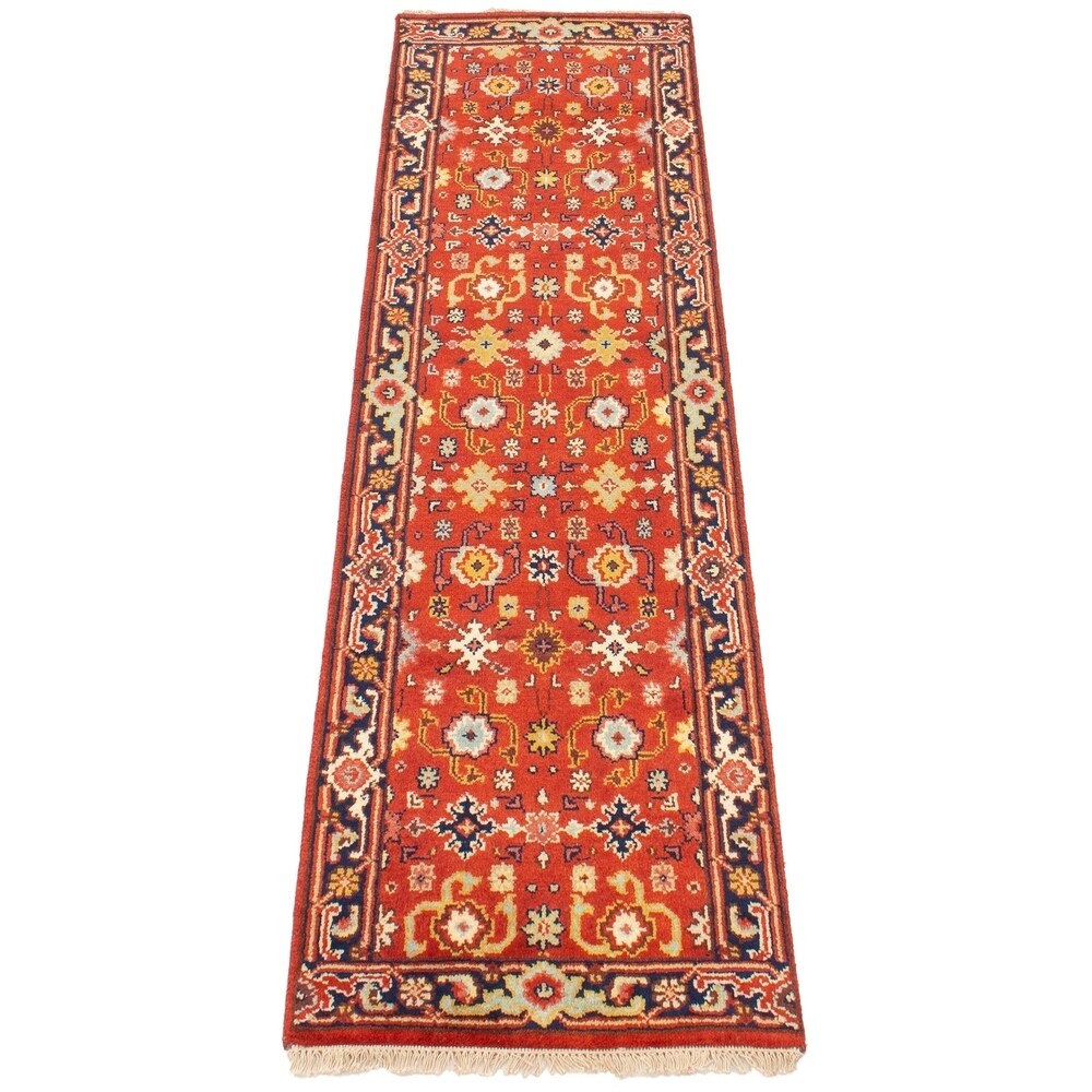 ECARPETGALLERY Serapi Heritage Red Rug - 2'6 x 7'10