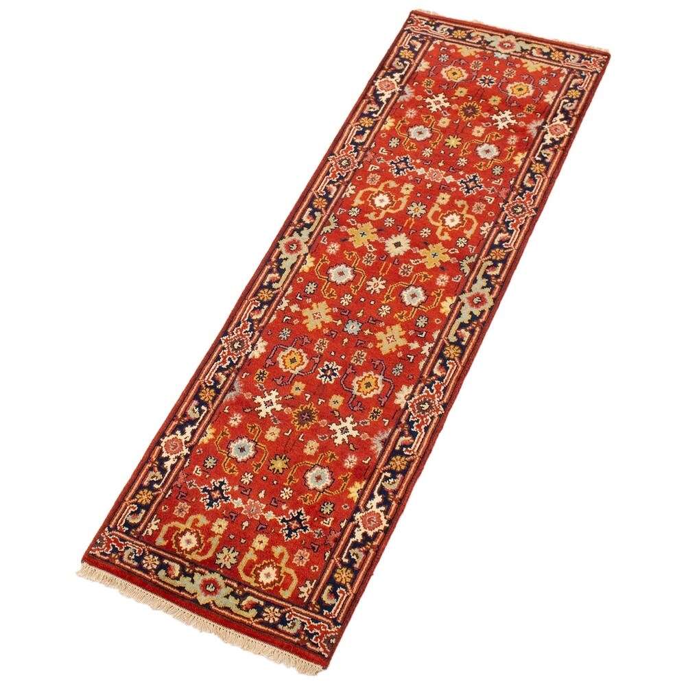 ECARPETGALLERY Serapi Heritage Red Rug - 2'6 x 7'10