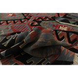 ECARPETGALLERY Yoruk Red, Slate Blue Kilim - 5'3 x 10'3