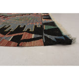 ECARPETGALLERY Yoruk Red, Slate Blue Kilim - 5'3 x 10'3