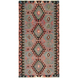 ECARPETGALLERY Yoruk Red, Slate Blue Kilim - 5'3 x 10'3