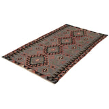 ECARPETGALLERY Yoruk Red, Slate Blue Kilim - 5'3 x 10'3