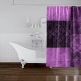 ECLECTIC BOHEMIAN PATCHWORK EGGPLANT AND MAUVE Shower Curtain By Kavka Designs