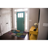 ECLECTIC BOHEMIAN PATCHWORK MULTI BOHO Doormat By Kavka Designs